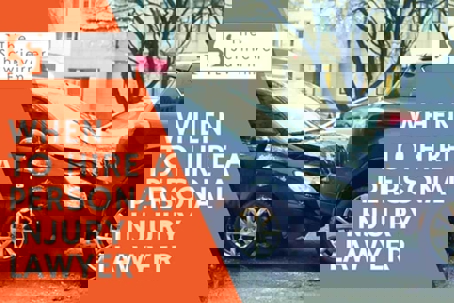 when to hire a personal injury lawyer graphic